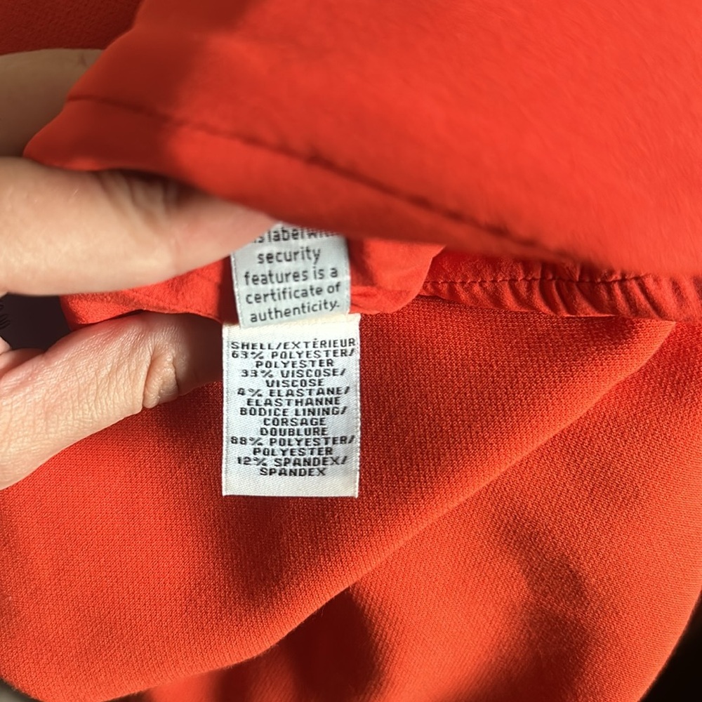 Never Worn Beautiful Orange Dress - Picture 5 of 5